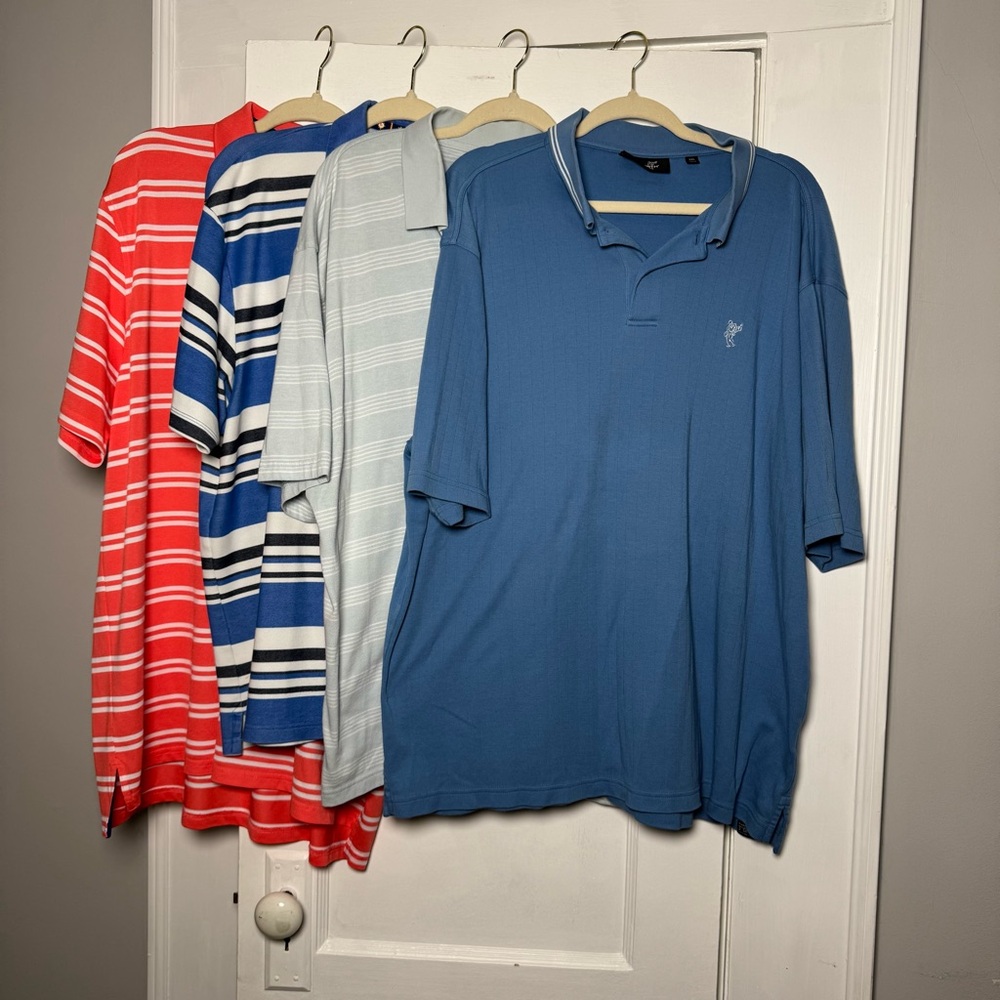 Southern Tide Ben Hogan Ashworth Golf Polo Shirts Bundle of Four XXL